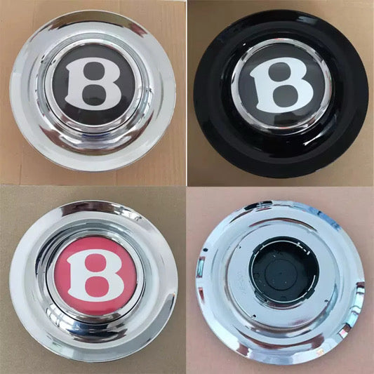 Plated large custom floating center caps