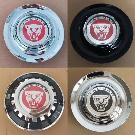 Plated large custom floating center caps